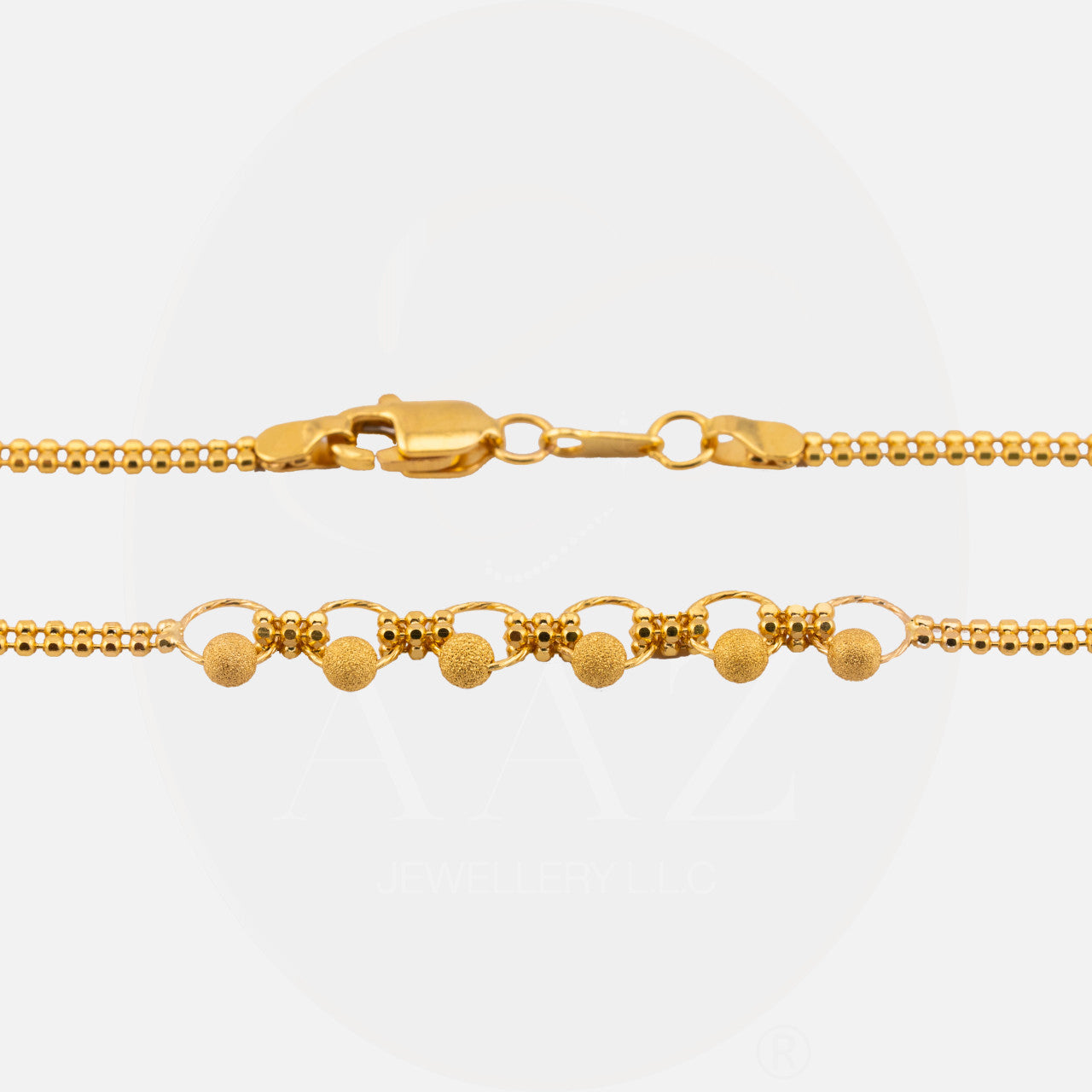 Sleek 21K Gold Bracelet
