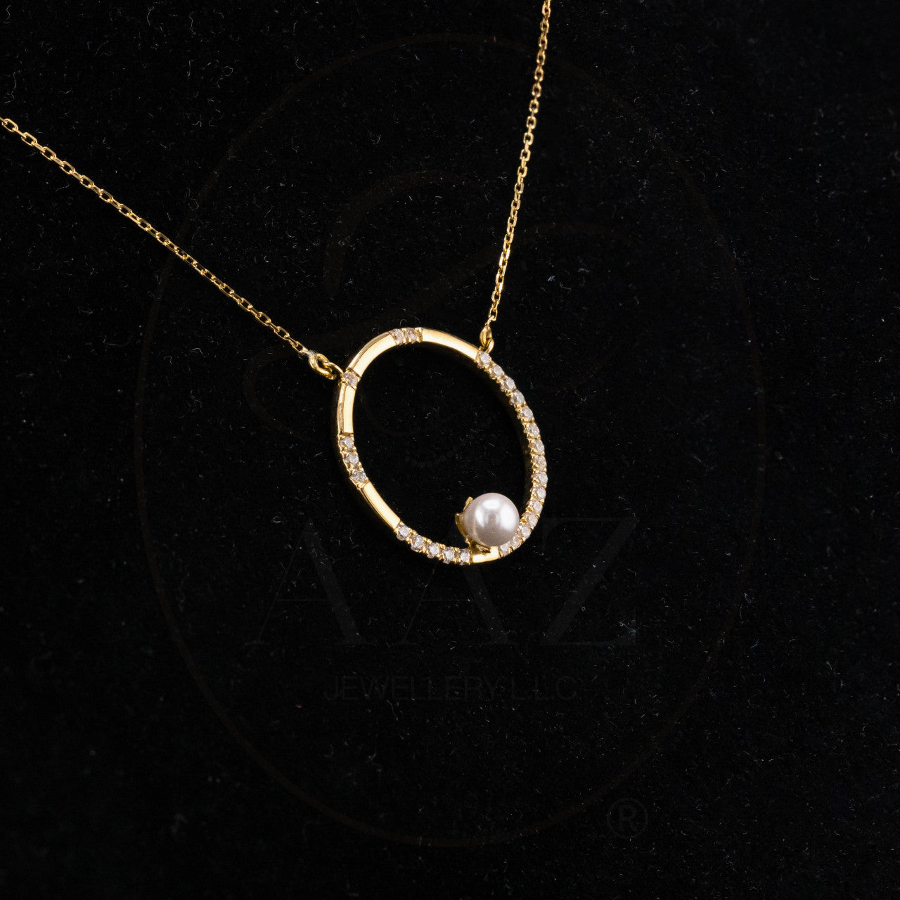 Pearl Orbit 18K Gold Necklace