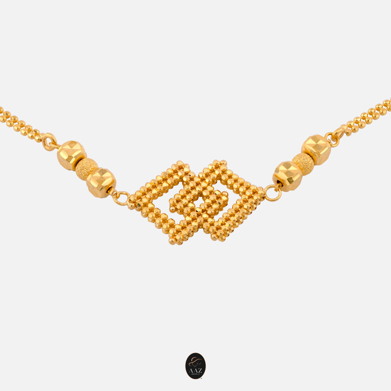 Square Beads 22K Gold Bracelet