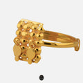 Dangle Rectangle 21K Gold Adjustable Ring
