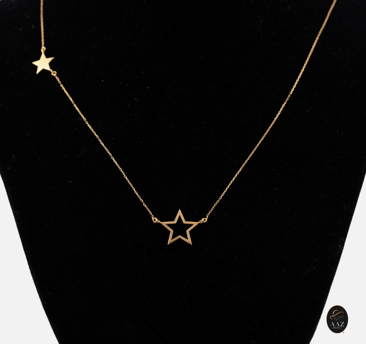 Two Stars 18K Gold Necklace mid