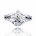 Pear Natural Diamond 18K Gold Ring – 2.03ct GIA Certified