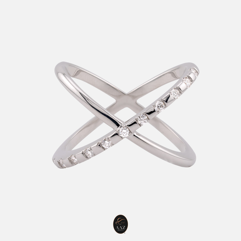 X Diamonds 18K Gold Ring