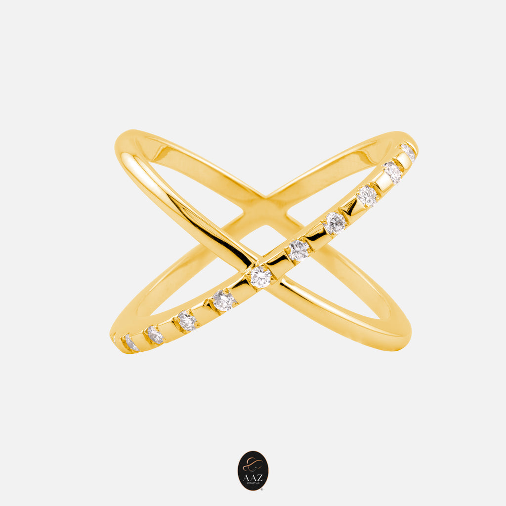 X Diamonds 18K Gold Ring