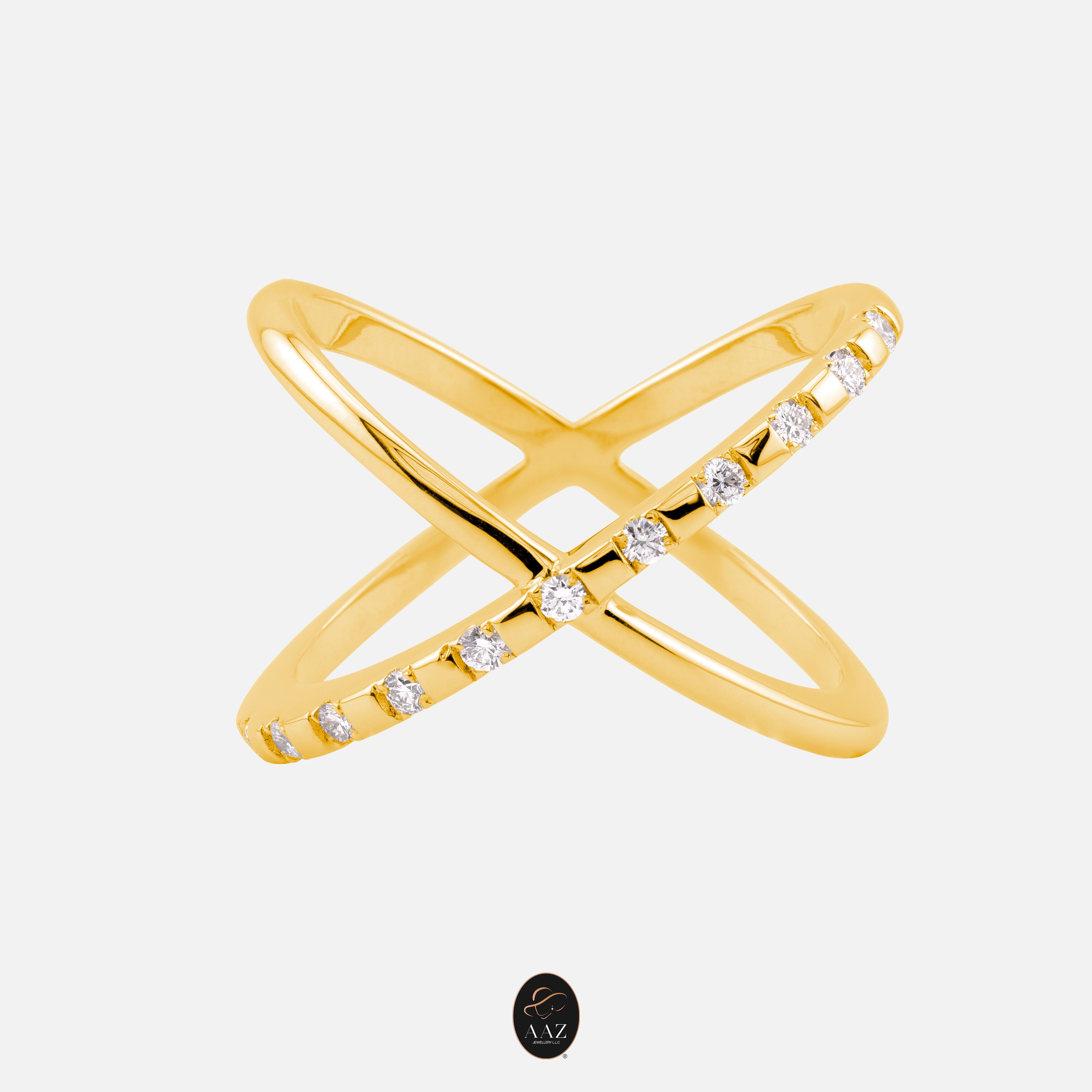X Diamonds 18K Gold Ring