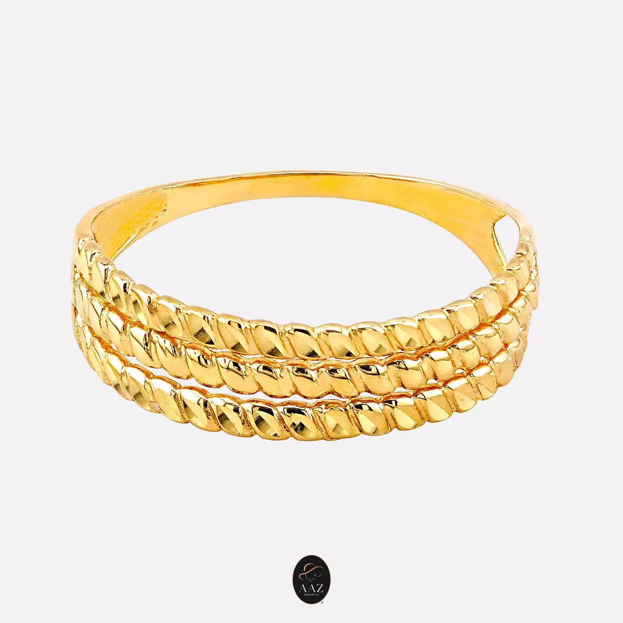 Triple Band 18K Gold Ring