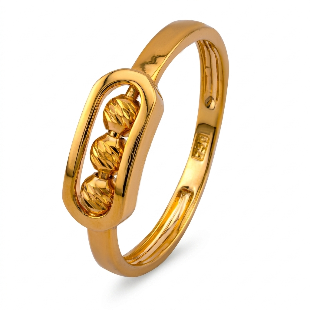 Tri-Sphere 18K Gold Ring