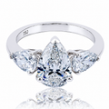 Pear Drop Natural Diamonds 18K Gold Ring – 3.13 Carat GIA Certified