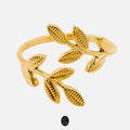 Twin Leaves 18K Gold Ring