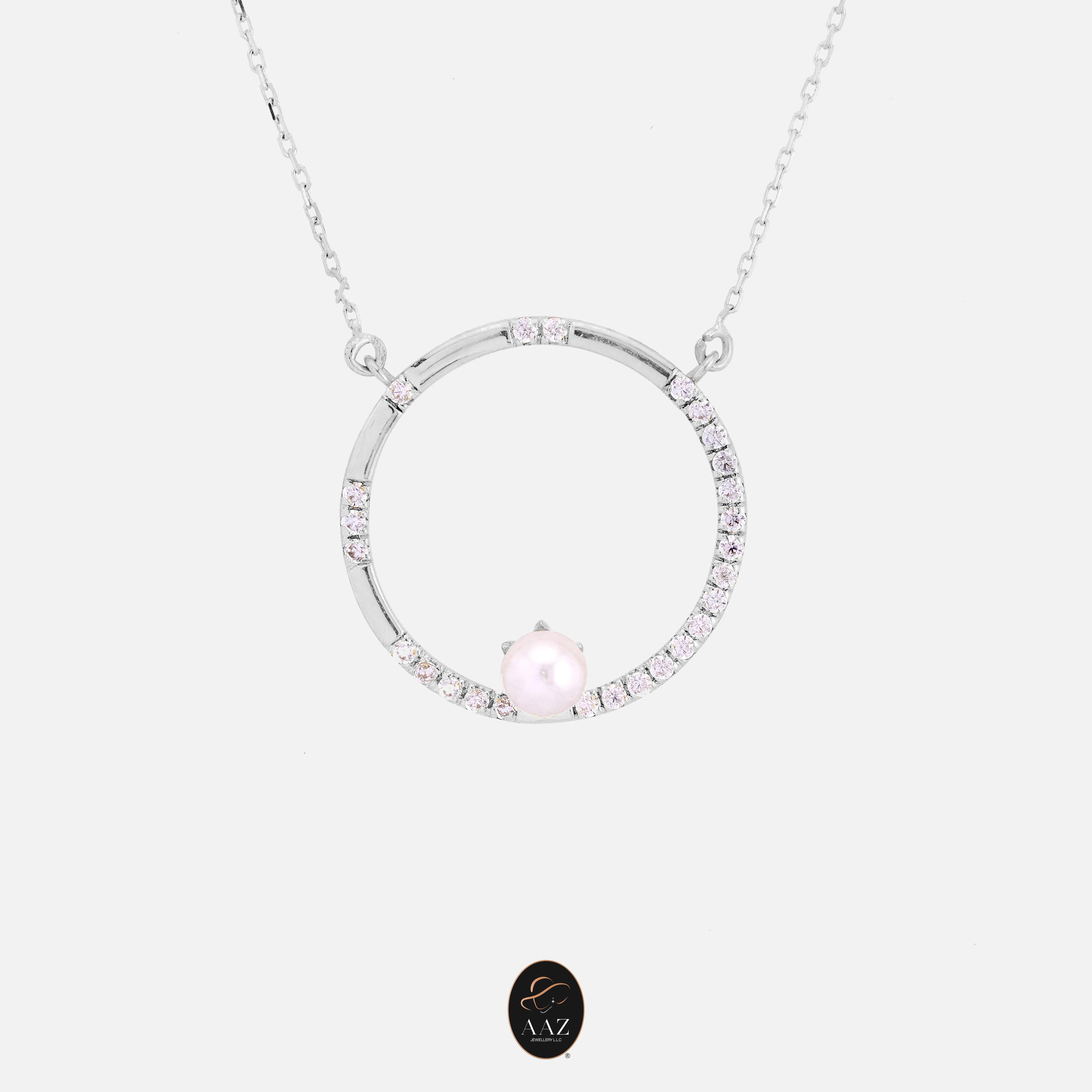 Pearl Orbit 18K Gold Necklace