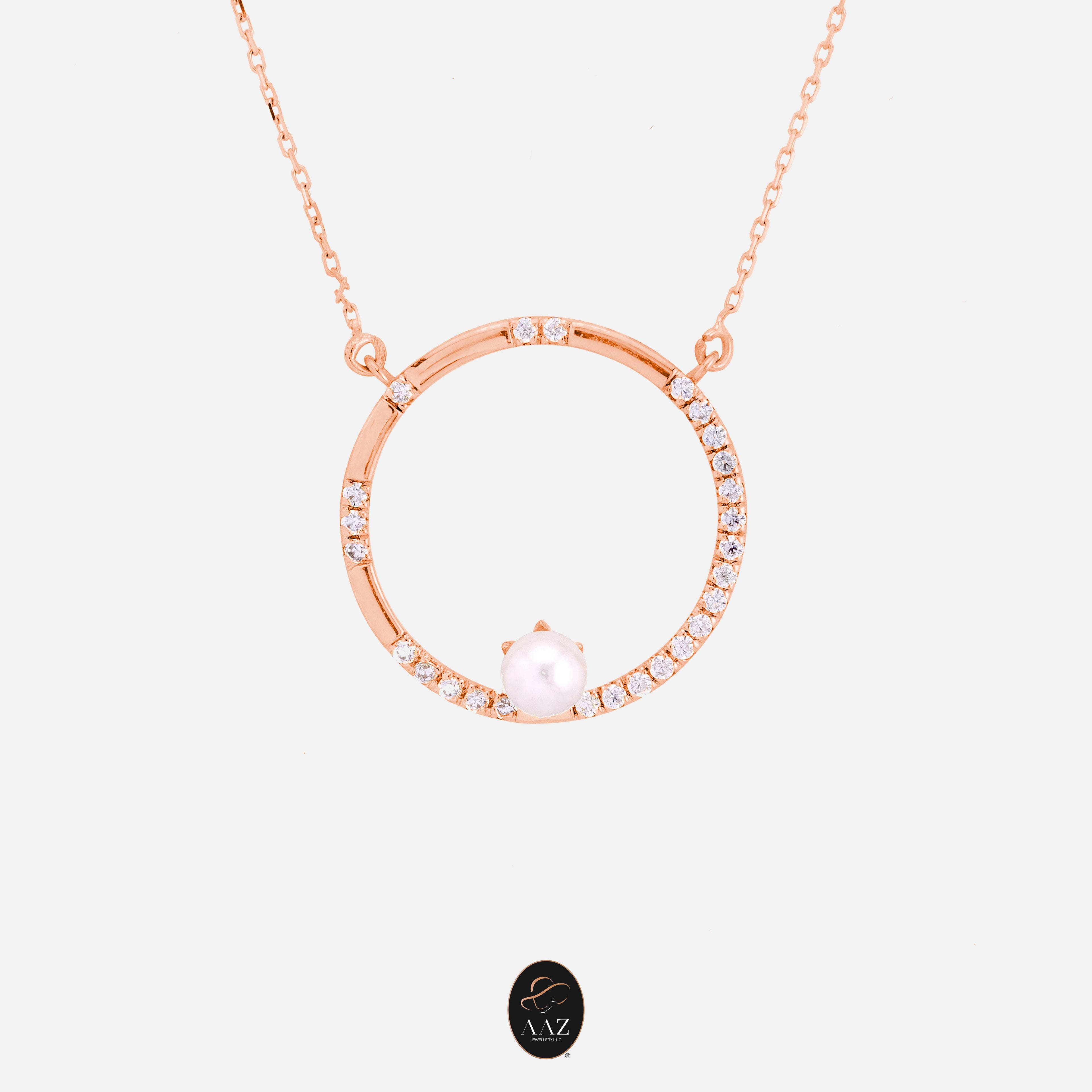 Pearl Orbit 18K Gold Necklace