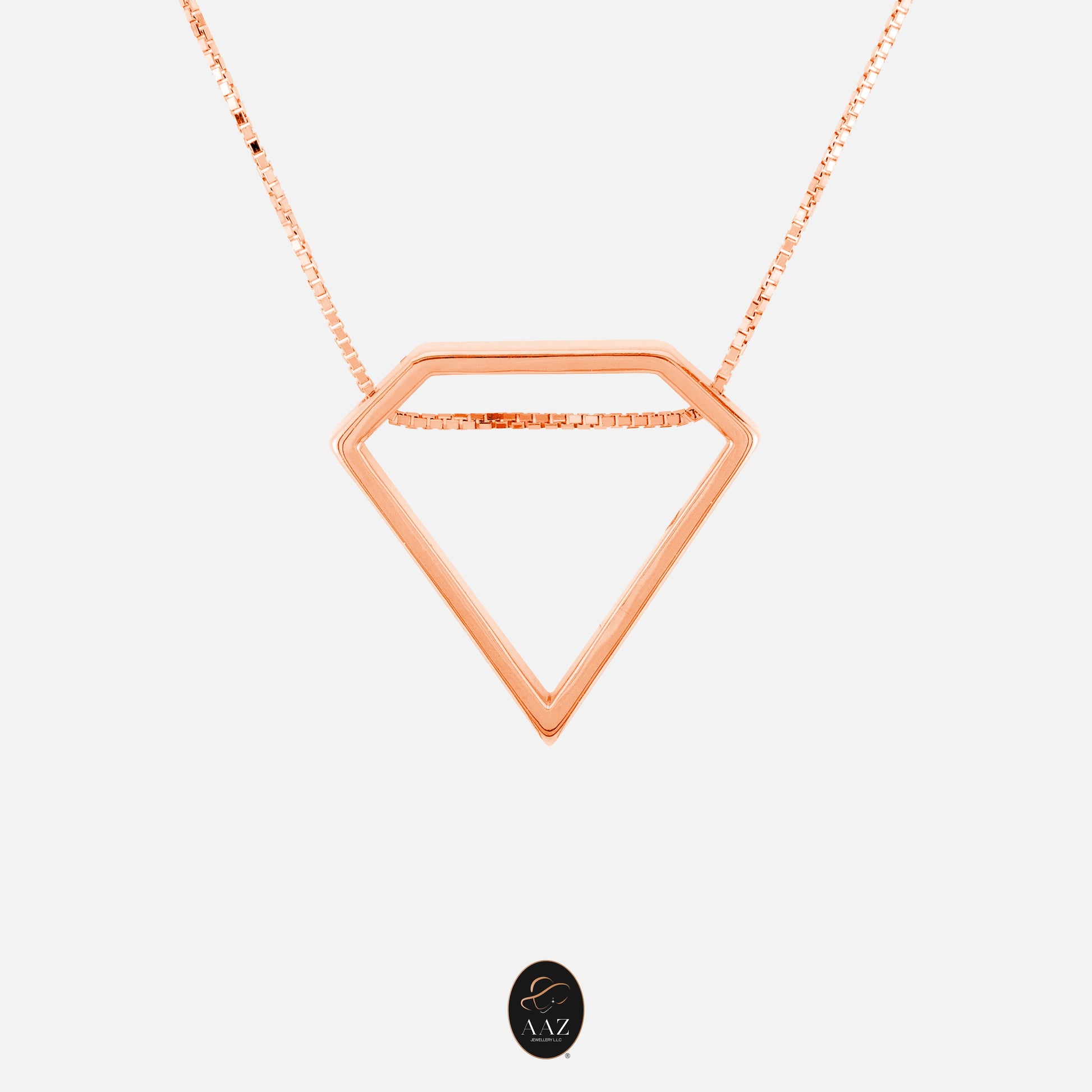 Diamond Shape 18K Gold Necklace