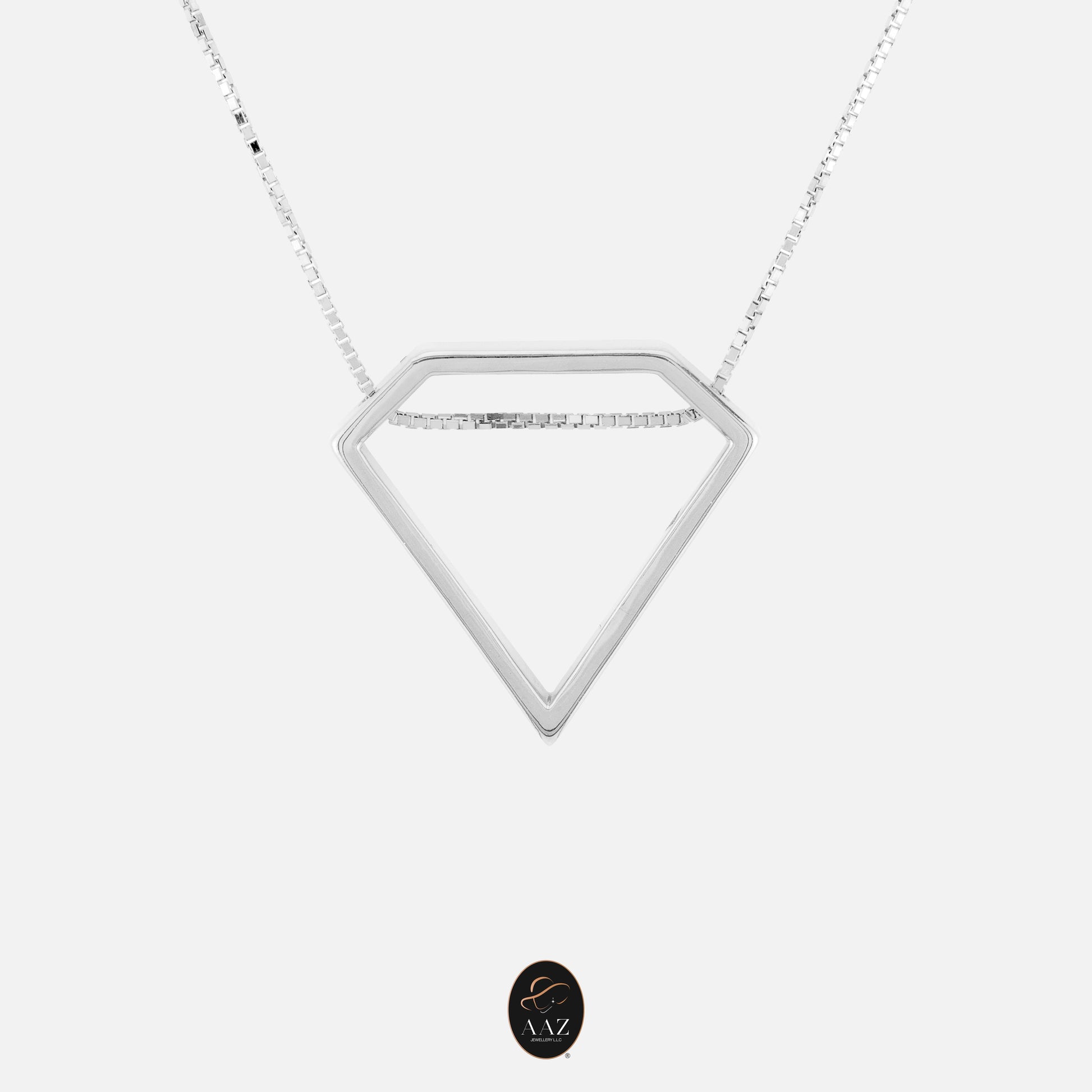 Diamond Shape 18K Gold Necklace