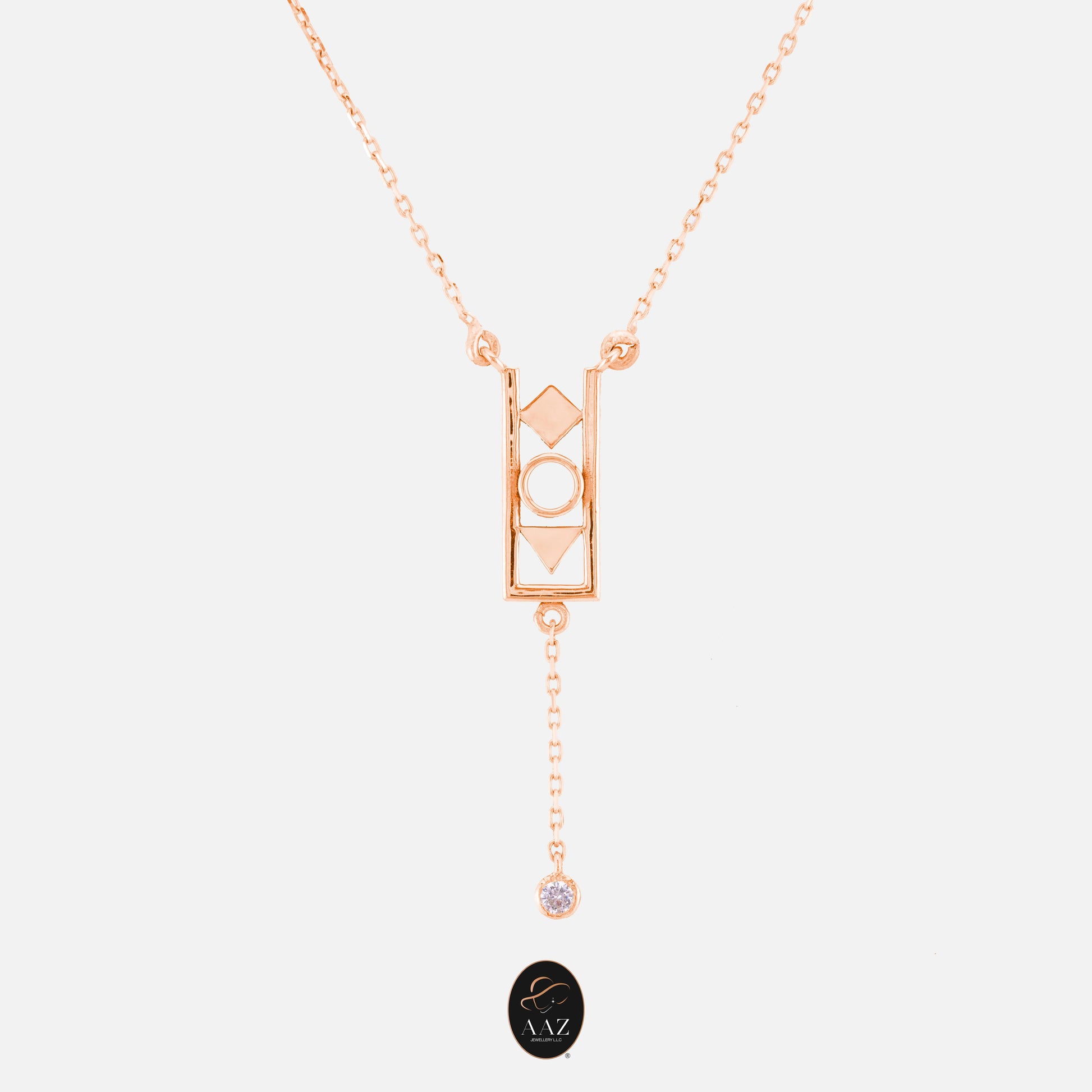 Abstract 18K Gold Necklace