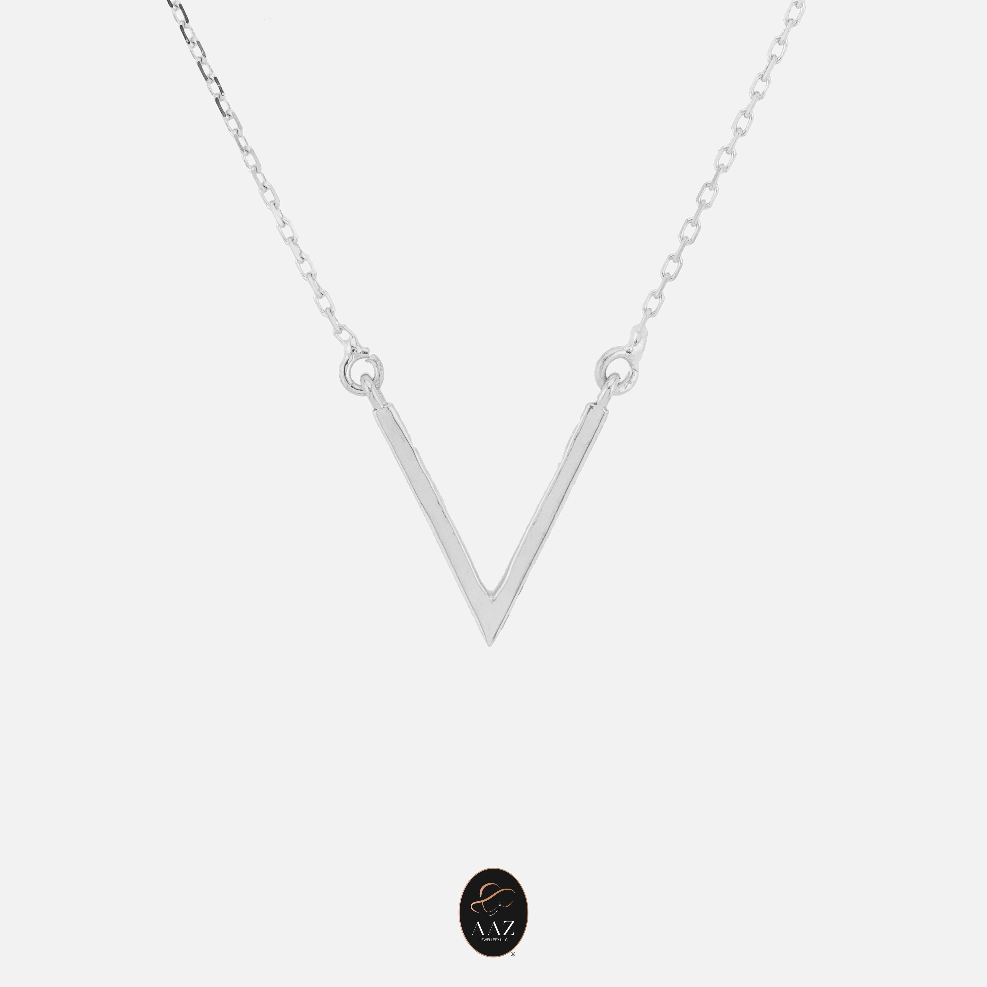 V Shaped 18K Gold Necklace