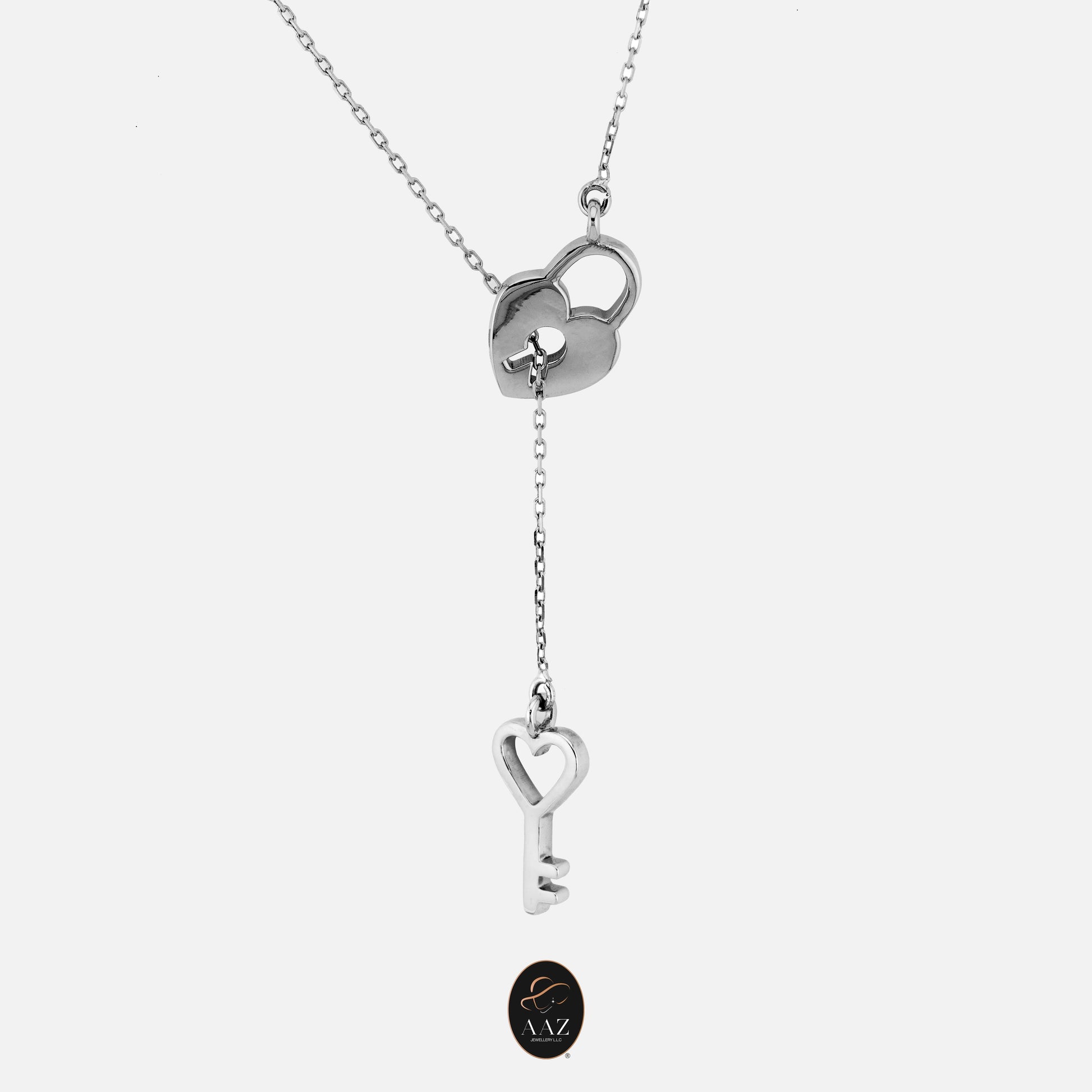 Lock & Key 18K Gold Necklace