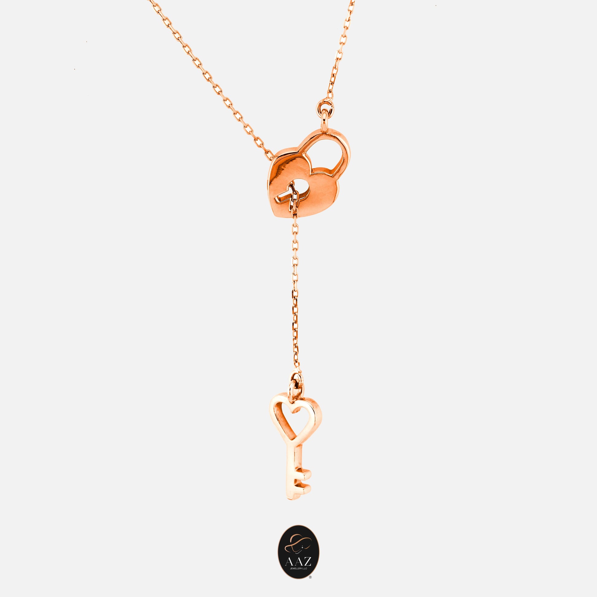 Lock & Key 18K Gold Necklace