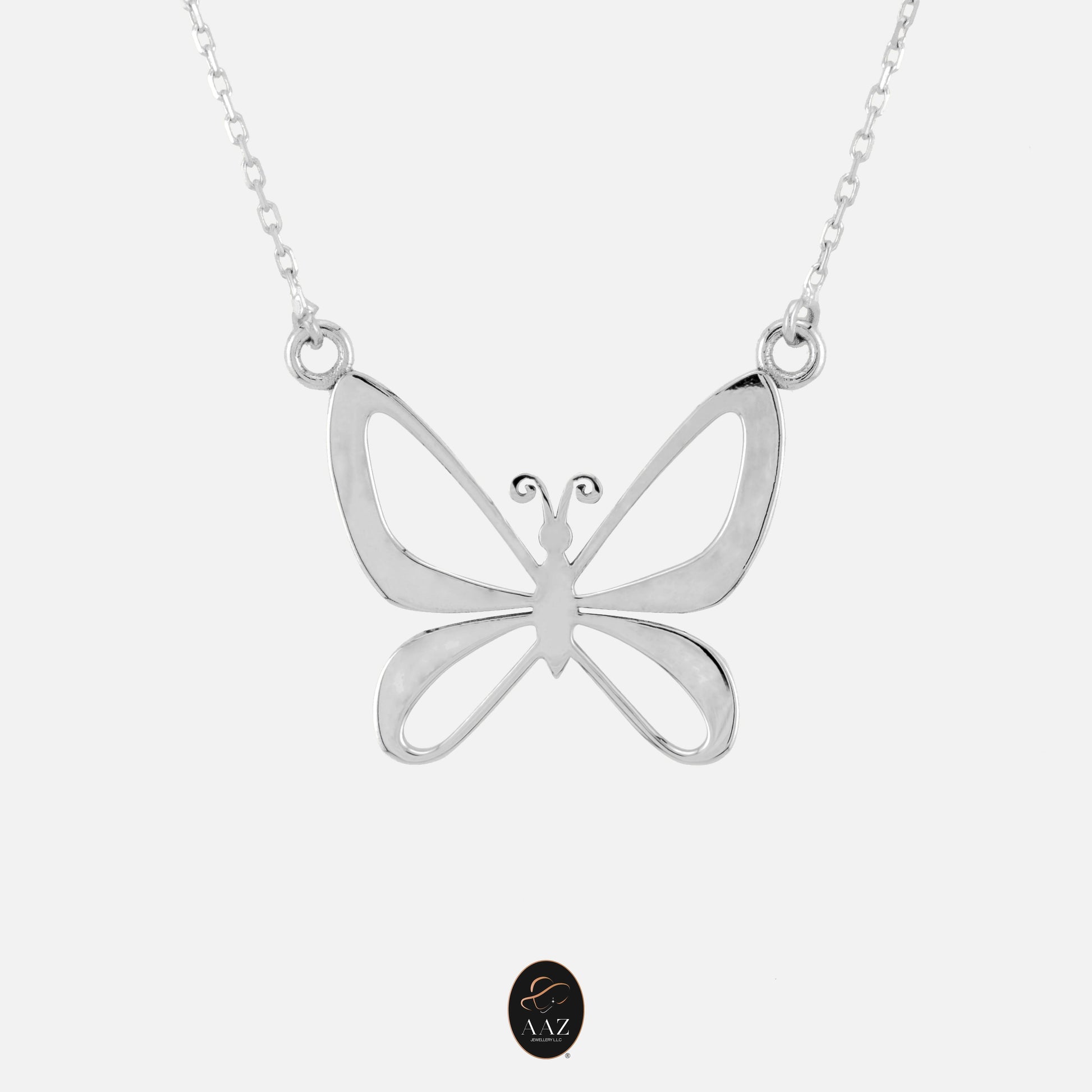 Classic Butterfly 18K Gold Necklace