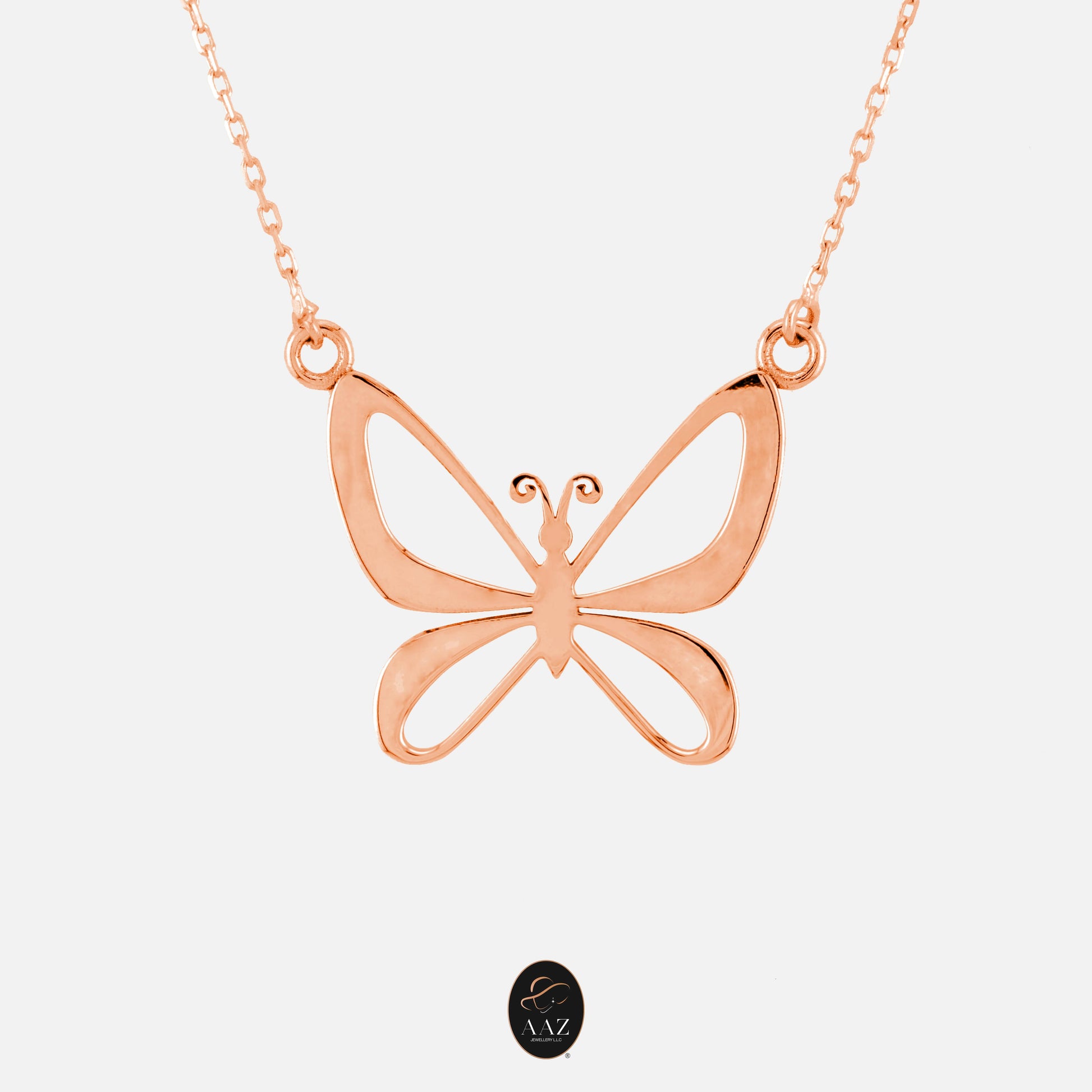 Classic Butterfly 18K Gold Necklace
