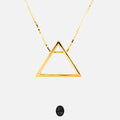 Triangle Shaped 18K Gold Necklace