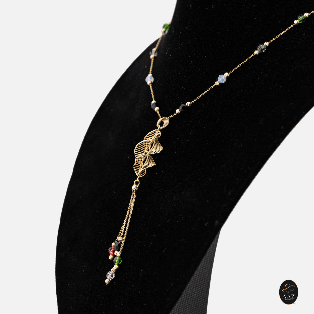Spiral Gold Plated 18k Gold Plated Silver Necklace from a right angle