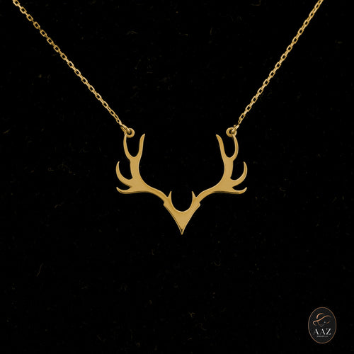 Antler 18K Gold Necklace mid