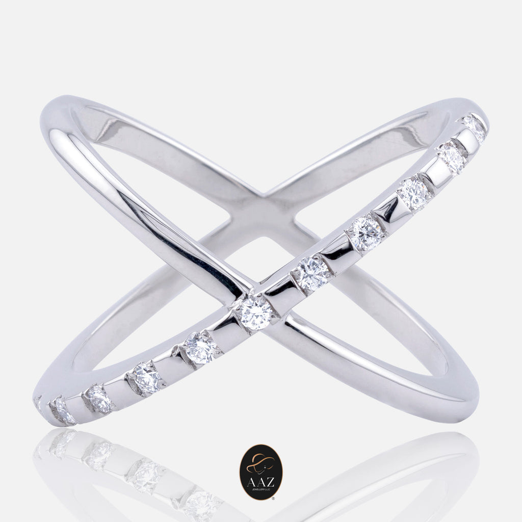 X Diamonds 18K Gold Ring