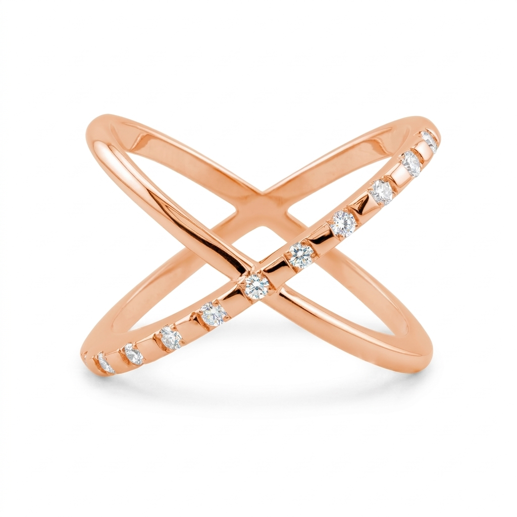 X Diamonds 18K Gold Ring