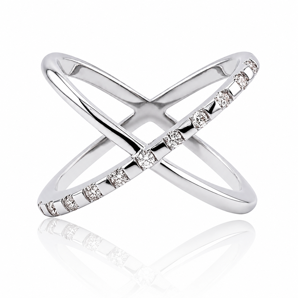 X Diamonds 18K Gold Ring