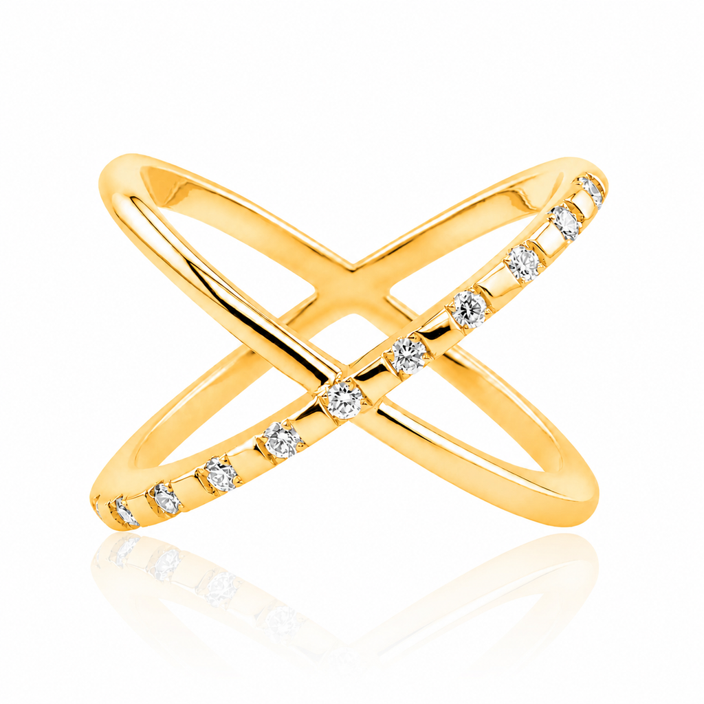 X Diamonds 18K Gold Ring