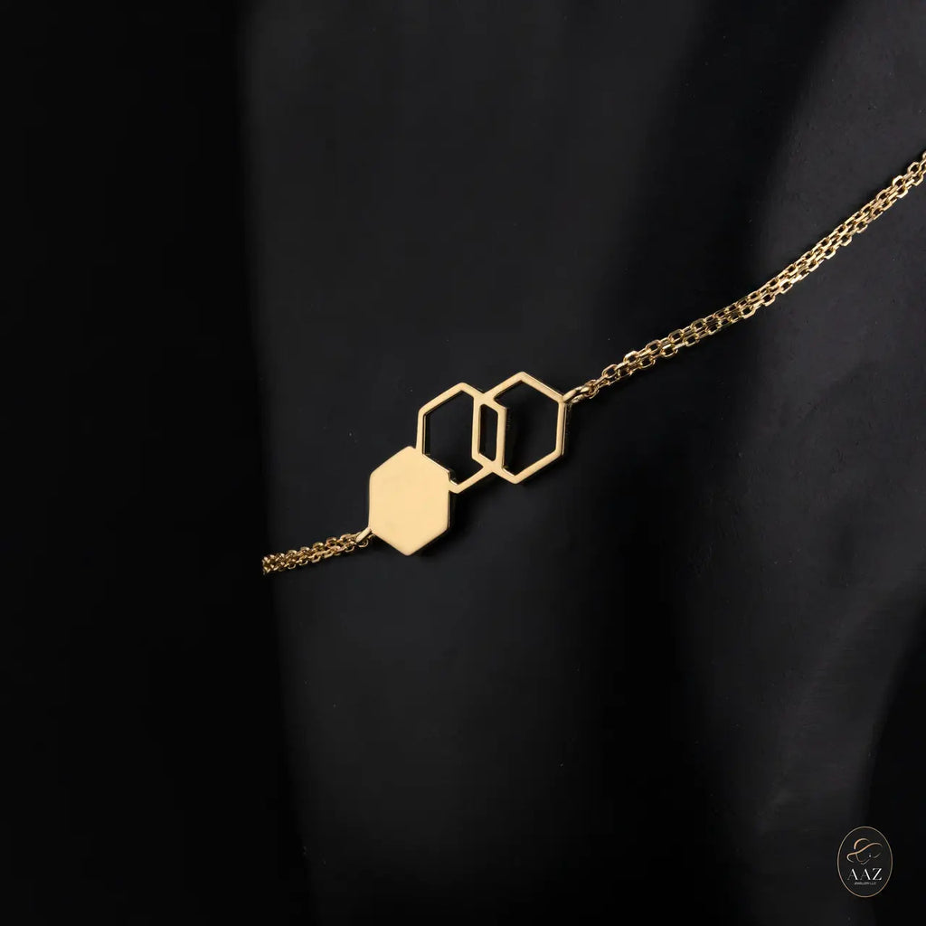 Hive 18K Gold Bracelet