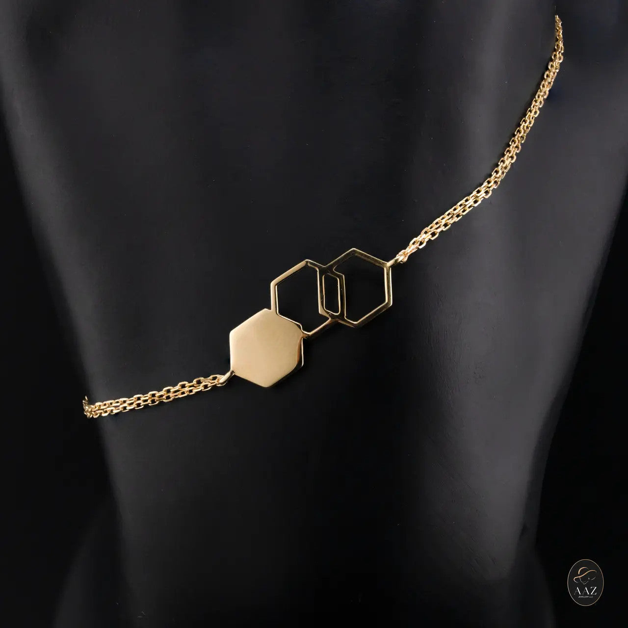 Hive 18K Gold Bracelet