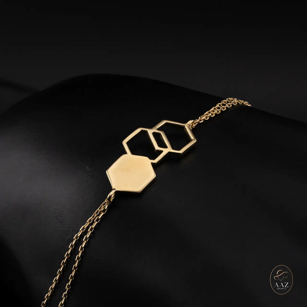 Hive 18K Gold Bracelet