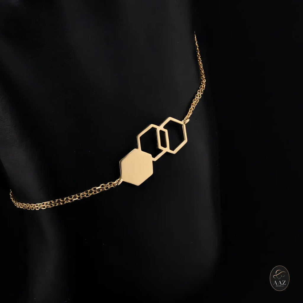 Hive 18K Gold Bracelet