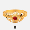 Red Crown 21K Gold Ring