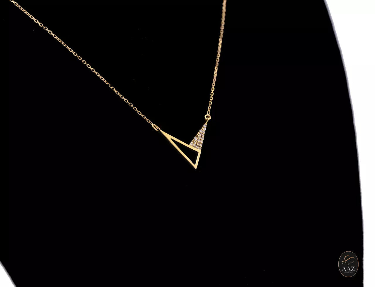 Trigon 18K Gold Necklace right