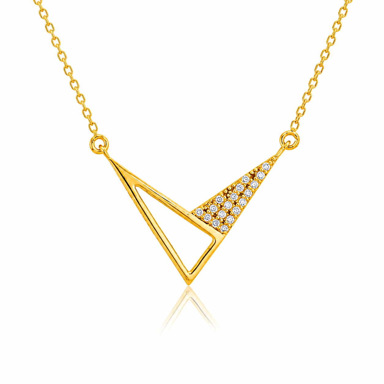 Trigon 18K Gold Necklace