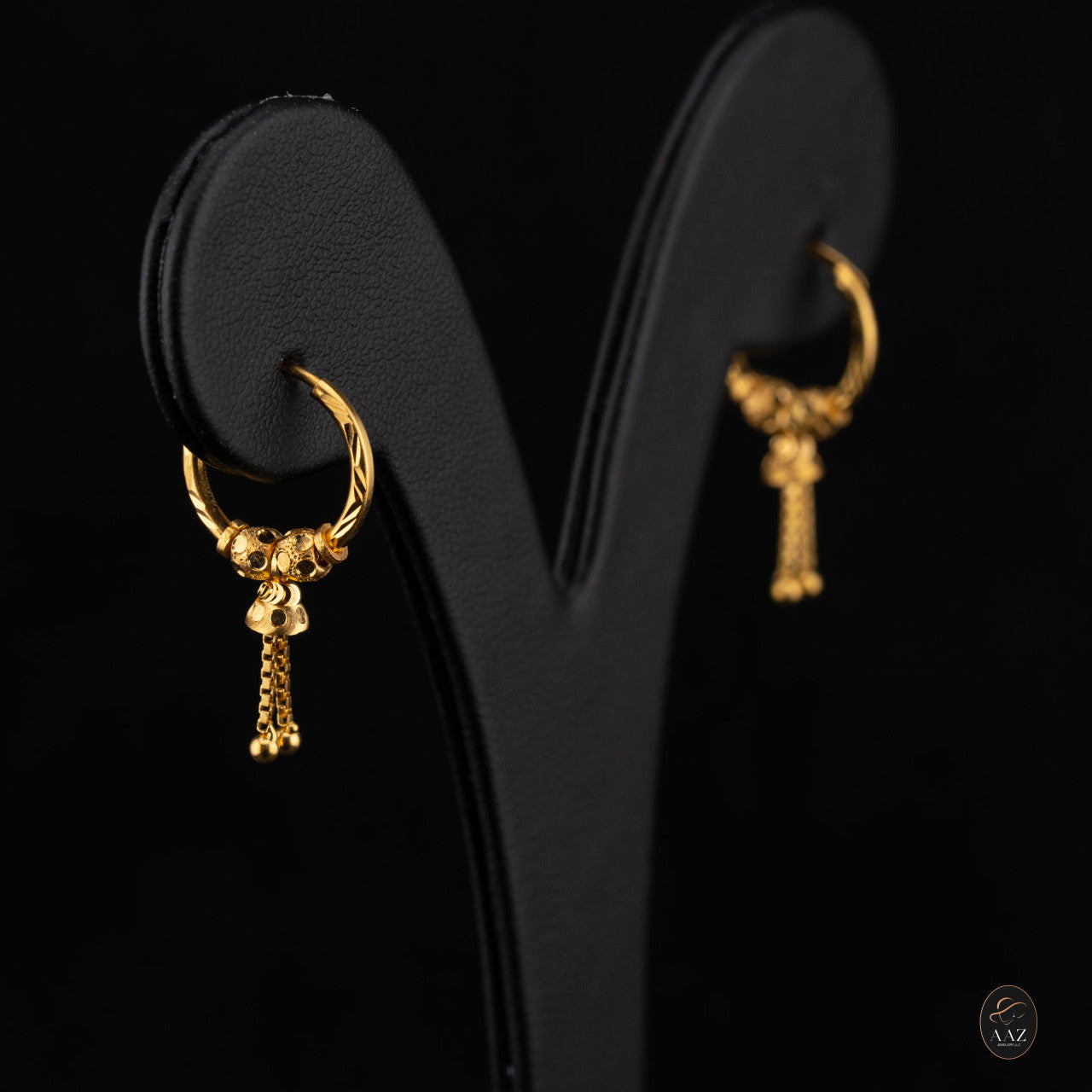 Bell Hoops 22K Gold Earring