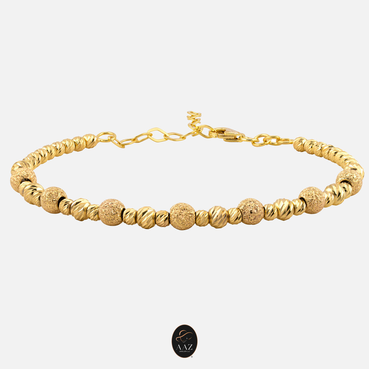 Spheres 18k Gold Plated Silver Bangle