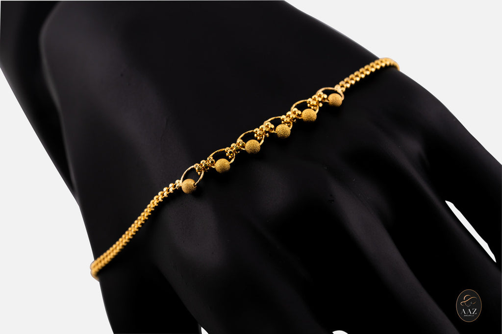 Sleek 21K Gold Bracelet hand  right angle