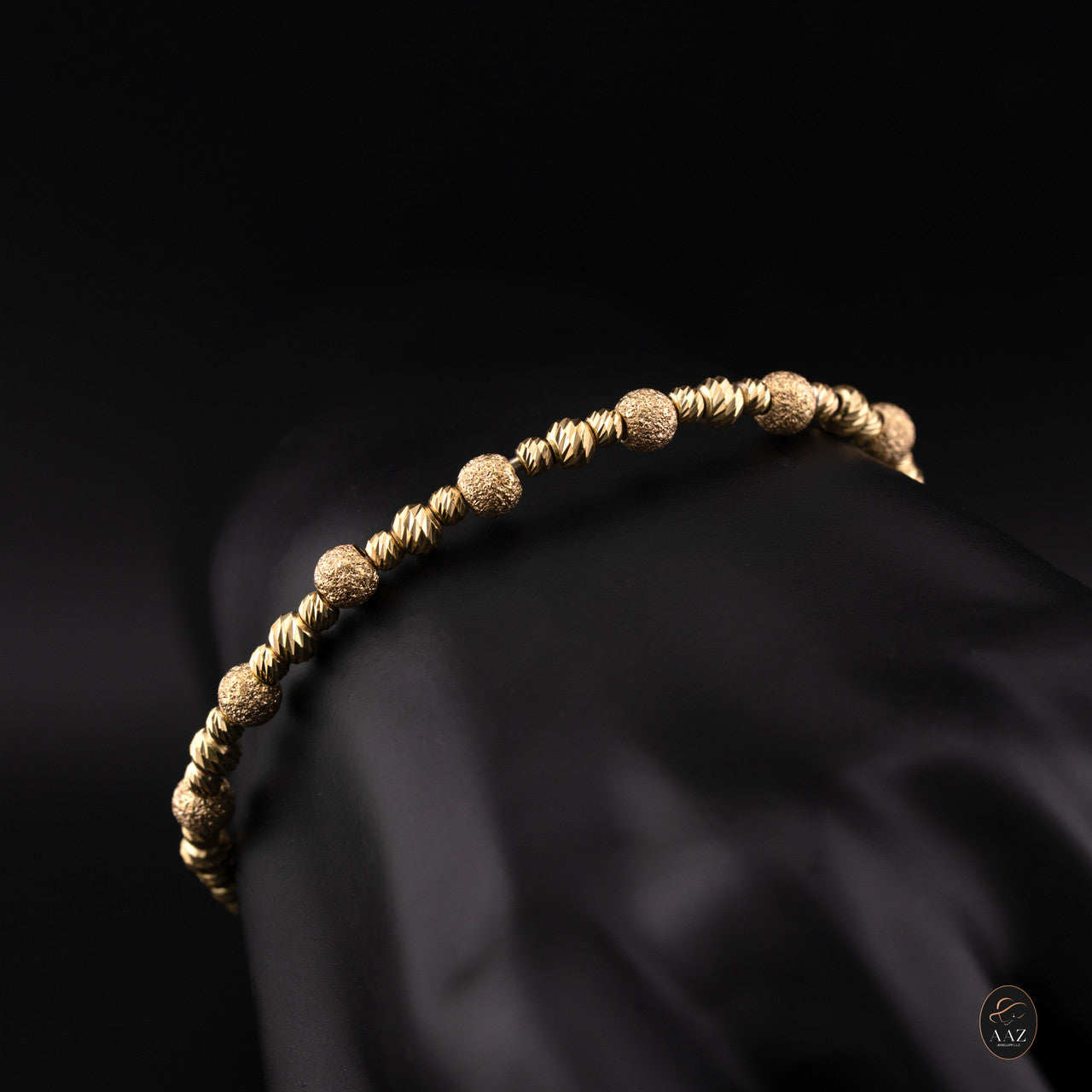 Spheres 18k Gold Plated Silver Bangle