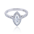 Halo Marquise Natural Diamond 18K Gold Ring – 1.17 Carat GIA Certified