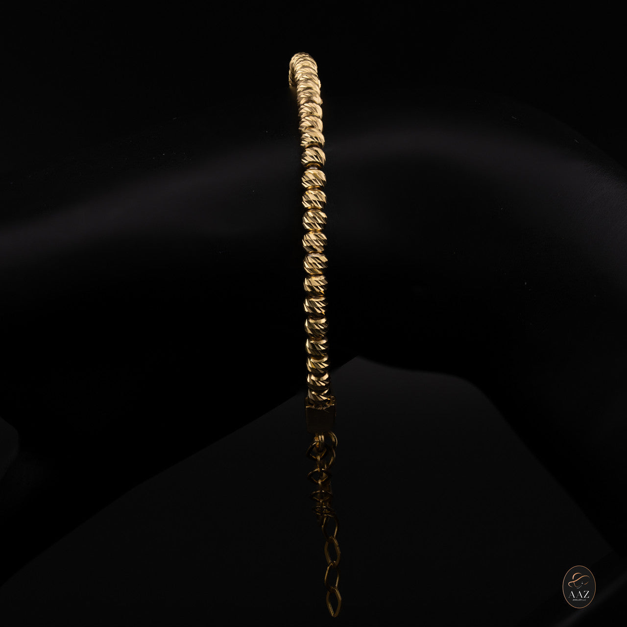 Beads 18K Gold Plated Bangle