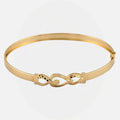 Chain Style 18K Gold Bangle