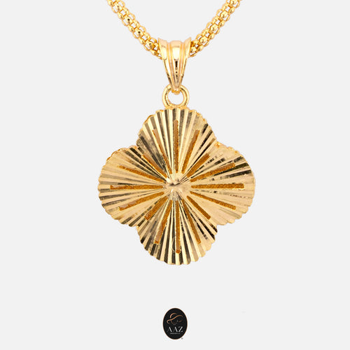 Clover 18k Gold Plated Silver Necklace