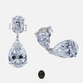 Pear Drop Natural Diamonds 18K Gold Earrings