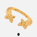 Twin Flower 18K Ring