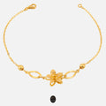Lily Flower 22k Gold Bracelet
