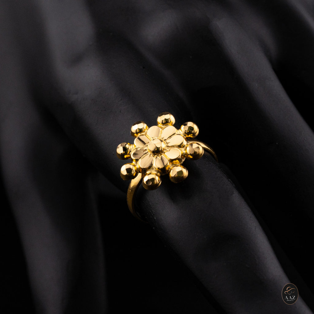 Sunflower 21k Gold Ring