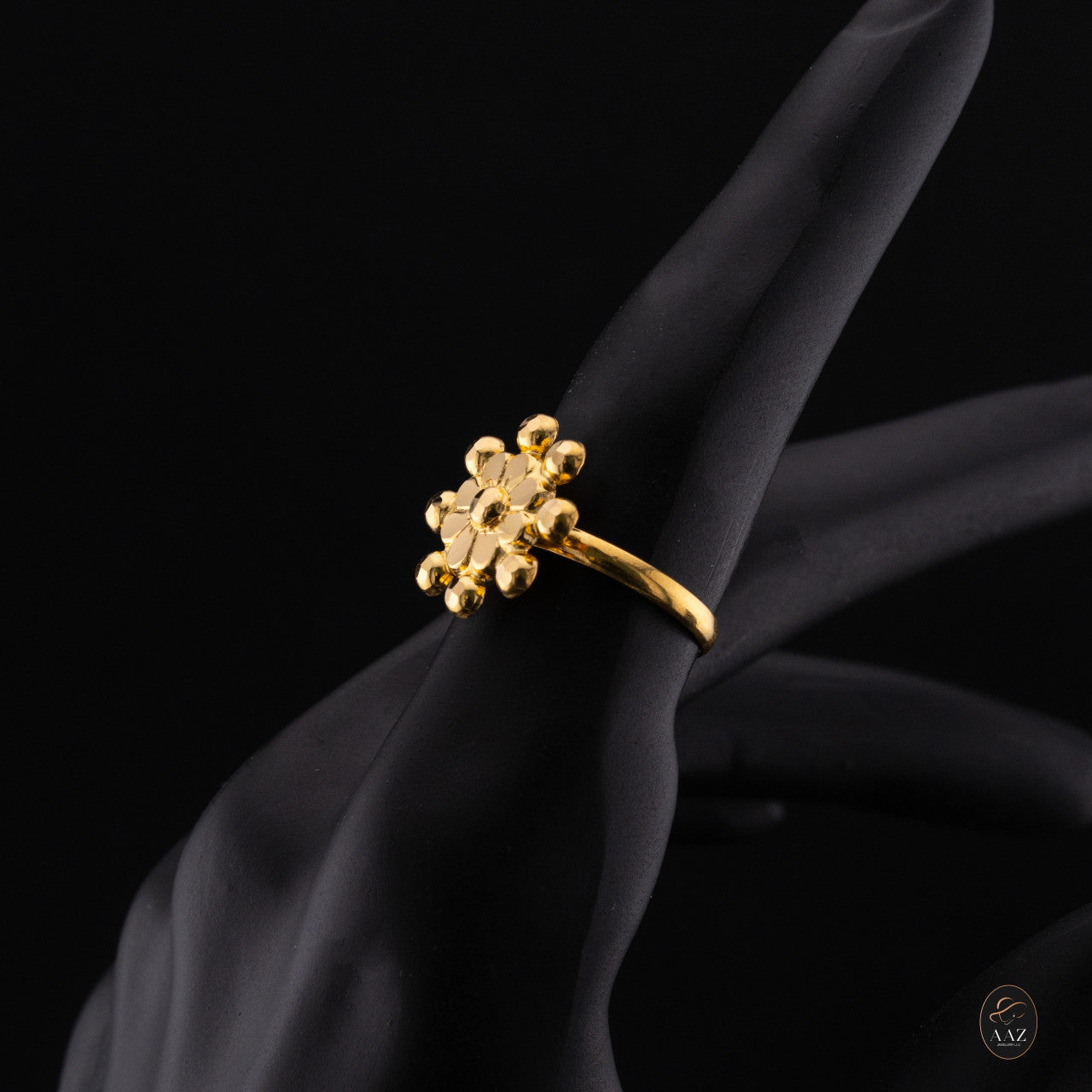 Sunflower 21k Gold Ring